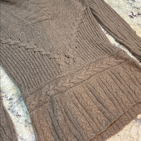 Old Navy Lambs wool blend open cowl neck sweater - Picture 7 of 11